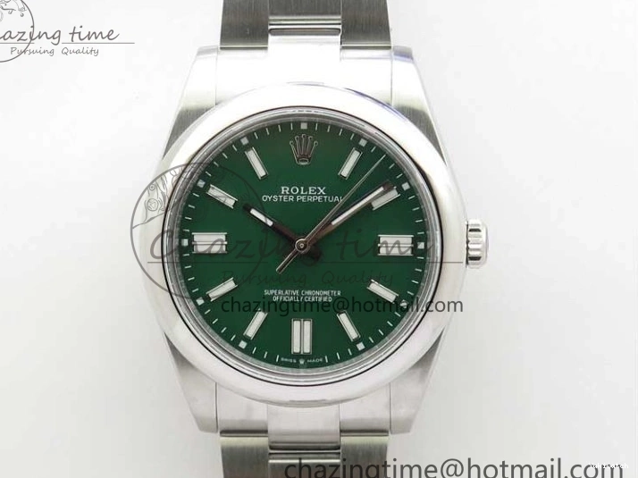 Best 124300 Bracelet Maker BP Green on SS Edition Oyster Dial 41mm Perpetual 0522